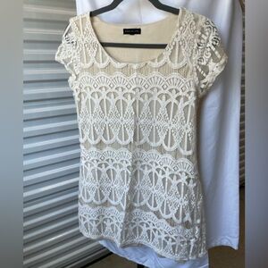 Socialite Ivory Lace Blouse